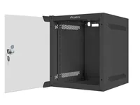 LANBERG 10"" 6U 280x310 Wandgehäuse Glastür FlatPack sw