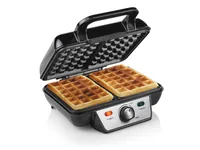 Tristar WF-2195 piastra per waffle 2 waffle 1000 W Nero, Acciaio inox
