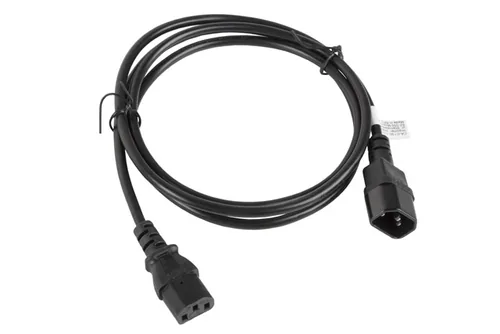 LANBERG IEC 320 C13->C14 1,8m VDE Stromkabel-Verlängerung sw