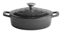 APS Bräter 5 Stars 2.5 l, Anthrazit - Material: Gusseisen - Topfart: Bräter - Kompatible Kochfelder: Backofen - Induktion - Antihaftbeschichtung: Keine Angaben - Detailfarbe: Anthrazit - Spülmaschinenfest: Nein
