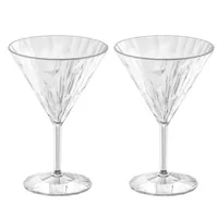 Koziol Cocktailglas Superglas Club No. 12, 250 ml, 2 Stück - Material: Kunststoff - Höhe: 17.4 cm - Volumen: 250 ml - Glas Typ: Cocktailglas - Verpackungseinheit: 2 Stück - Detailfarbe: Transparent