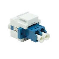 Logilink Keystone Modular Verbinder LC-Duplex Single blweiß