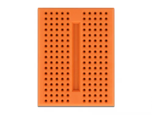 DELOCK Experimentier-Mini Steckbrett 170 Kontakte orange