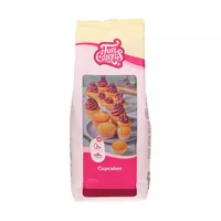 Funcakes Backmischung für Cupcake 500g - Nährwertangabe pro: 100 g - Energiegehalt (in kj): 1570 KJ - Energiegehalt (in kcal): 375 Kcal - Fett: 1.2 g - Produkttyp: Kuchen - Davon gesättigte Fettsäuren: 0.7 g