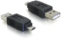 DeLOCK Adapter USB micro-B male to USB2.0 A-male USB 2.0 A Black