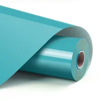 LOKLIK Plotterfolie Basic 30.5 x 180 cm, 1 Stück, Aqua - Geeignet für Drucker: Nein - Detailfarbe: Aqua - Aussenanwendung: Ja - Selbstklebend: Nein - Aufbügelbar: Ja - Folientyp: Aufbügelfolie Flex