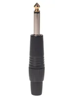 Bemero Stecker BC2001BK-M 6.3 mm Mono Klinkenstecker schwarz - Audio Steckertyp: Klinke 6.3 mm - male - Anwendungsbereich: Live/Bühne - Installation - Studio