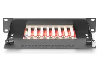 DIGITUS Patchpanel 1HE 10"" 8-Port Cat6A Class E geschirmt sw