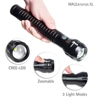 MAUL LED Taschenlampe Kronos XL 28,7cm 10W, bis zu 295m