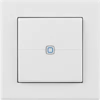 Homematic IP Wired Smart Home Wired Wandtaster 2-fach, Weiss - Produkttyp: Fernbedienung und Wandtaster - System-Kompatibilität: Amazon Alexa - Google Assistant - Protokoll: IPv6 - Systemkommunikation: Wired - Detailfarbe: Weiss