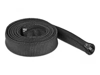Delock Kabelschlauch 2 m x 30 mm, mit Reissverschluss Schwarz - Detailfarbe: Schwarz - Produkttyp: Kabelschlauch - Ausstattung Kabelmanagement: Reissverschluss - Wiederverwendbar - Breite: 30 mm - Länge: 2 m - Material: Polyester