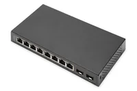 DIGITUS Switch 8-Port Gigabit 2xSFP unmanaged schwarz