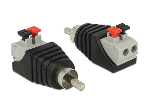 DeLOCK 65566 cable gender changer RCA Black, Grey, Red