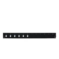 EFB Bestckte 12 Port Frontblende mit 6 x LC Duplex Kupplung OM4 vertikal, schwarz