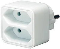 Brennenstuhl Steckdosen-Adapter Euro 2, weiß