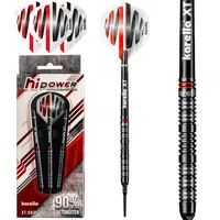 Karella Dartpfeile Softdart HiPower 20g, 3 Stück – Schwarz - Nachhaltigkeit: Nicht angegeben - Dart Art: Soft Dart - Detailfarbe: Rot - Schwarz - Weiss - Material: Metall - Gewicht: 20 g