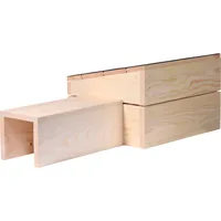 dobar Igelhaus mit Eingang, 74.5 x 29 x 24 cm, Schwarz - Tierart: Igel - Produkttyp: Igelhaus - Material: Holz