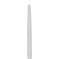 Star Trading LED-Stabkerzen Set Dinner Flamme Ø 2.2x28.6 cm, Weiss, 4 Stk - Betriebsart: Batteriebetrieb - Fernbedienung: Ja - Aussenanwendung: Nein - Höhe: 28.6 cm - Timerfunktion: Ja - Set: Ja