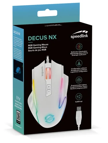 SPEEDLINK SL-680024-WT mouse Gaming Right-hand USB Type-A Optical 12800 DPI