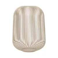 Blomus Laterne Lito L 45 cm, Beige - Höhe: 45 cm - Detailfarbe: Beige - Detailmaterial: Stahl (pulverbeschichtet) - Grundmaterial: Metall