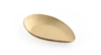 Sier Einwegteller Palm 7 cm x 11 cm, 20 Stück, Hellbraun - Produkttyp: Einwegteller - Materialtyp: Pflanzliche Faser - Material: Palmblatt - Detailfarbe: Hellbraun - Verpackungseinheit: 20 Stück