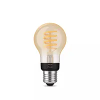 Philips Hue Leuchtmittel White Ambiance E27 Einzelpack Filament 550 lm - Lampensockel: E27 - Farbtemperatur Kelvin: 2200 bis 6500 K - Aussenanwendung: Nein - Gesamtleistung: 7 W - Leuchten Kategorie: Leuchtmittel - Lichtfarbe: Kaltweiss/Tageslichtweiss (K