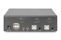 Digitus KVM Switch, 2 Port, Single Display, 4K, HDMI®