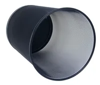 WEDO Papierkorb Office 18 l, Schwarz - Fassungsvermögen: 18 l - Höhe: 35 cm - Anzahl Behälter: 1 - Material: Metall - Detailfarbe: Schwarz - Form: Rund