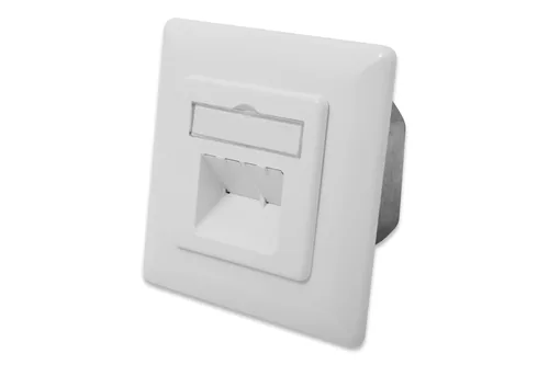 DIGITUS Aufputzdose Cat6a 2xRJ45 geschirmt Signalweiß