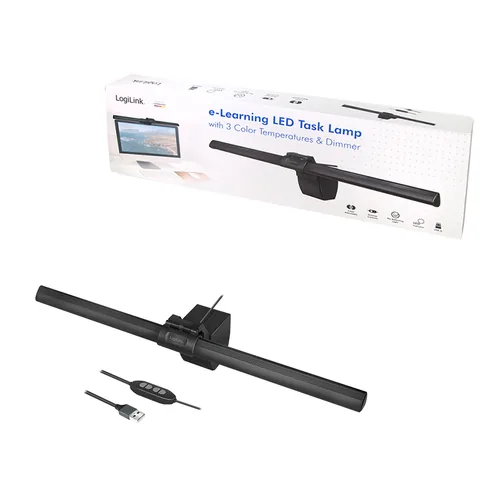 Logilink USB-LED-Arbeitslampe, 3 Farbtemperaturen Dimmer
