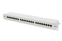 DIGITUS Patchpanel 1HE 24-Port Cat5e geschirmt grau