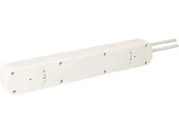 Max Hauri Steckdosenleiste Basic Line 8x Typ 13 Weiss - Einsatzgebiet: Indoor - Detailfarbe: Weiss - Kinderschutz: Nein - Steckertyp Ausgang: T13 - Schalter: 1 Schalter - Steckdosenanzahl: 8