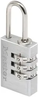 MASTER LOCK 20mm wide aluminium body set-your-own combination padlock