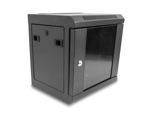 DeLOCK 10″ Network Cabinet with glass door 6U black