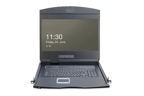 Digitus DS-72211-2US support d'ordinateurs 48,3 cm (19") 1366 x 768 pixels Noir 1U