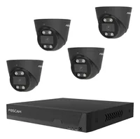 FOSCAM FN9108E-T4-2T Überwachungskameraset 4 Kameras mit Recorder Schwarz