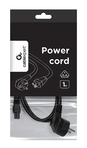 Gembird PC-186-ML12-1M power cable Black CEE7/7 C5 coupler