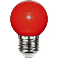 Star Trading LED Leuchtmittel E27 G45 Outdoor Lighting Rot, 1W, 220-240V - Energieeffizienzklasse: Keine - Lampensockel: E27 - Protokoll: Ohne - Smart Home: Nicht kompatibel - Farbtemperatur Kelvin: Keine Angabe - Gesamtleistung: 1 W