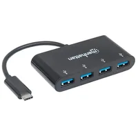 MANHATTAN USB 3.1 Gen1 TypC-Hub 4 USB A-Ports Strom über USB