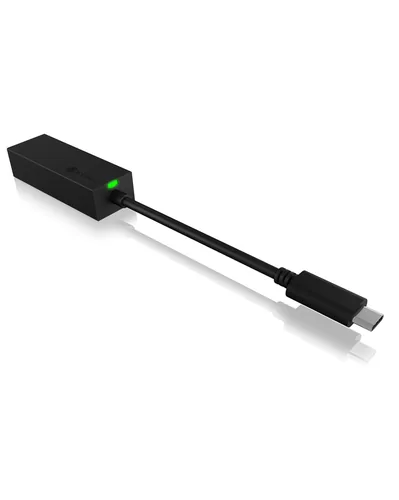 ICY BOX Netzwerk-Adapter IB-LAN100-C3 USB 3.0 Type-C zu RJ45 - Schnittstellen: RJ-45 (LAN) - Schnittstellengeschwindigkeit: 10/100/1000 Mbit/s - Formfaktor: Extern - Anwendungsbereich: Home - Business - Anschlussart: USB Typ-C