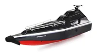 Amewi Militärboot Black Turbo Schwarz, 420 mm, RTR - Detailfarbe: Schwarz - Altersempfehlung ab: 8 Jahren - Benötigt zur Fertigstellung: Batterien für Sender - USB Netzteil - Kapazität Wattstunden: 11.1 Wh - Modelltyp: Boot