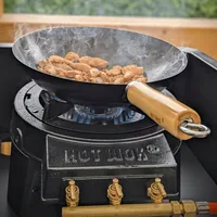 Hot Wok Pro 12 kW + regulator & wok Hochleistungs-Wok-Set - Tiefe: 34.5 cm - Breite: 28 cm - Detailfarbe: Schwarz - Anzahl Brenner: 1 × - Integriertes Thermometer: Keine Angaben - Höhe: 26 cm