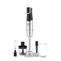 Moulinex Stabmixer Infinyforce Pro Mix Schwarz/Silber - Motorleistung: 1200 W - Funktionen: Mixen - Detailfarbe: Silber - Schwarz - Kabelgebunden: Ja - Set: Ja