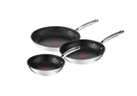 Tefal Duetto+ Topfset 3-teilig 20 cm/24 cm/28 cm - Material: Edelstahl - Topfart: Kochtopf-Set - Kompatible Kochfelder: Glaskeramik - Gas - Halogen - Induktion - Antihaftbeschichtung: Ja - Detailfarbe: Schwarz - Set: Ja