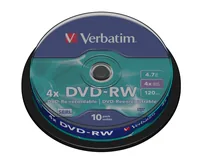 Verbatim DVD-RW Matt Silver 4x 4,7 Go 10 pièce(s)