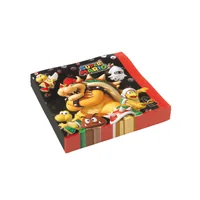 Amscan Papierservietten Super Mario 20 Stück - Material: Papier - Grösse: 33 cm x 33 cm - Eigenschaften: Keine Eigenschaft - Anzahl Lagen: 2 - Motiv: Super Mario - Produkttyp: Papierservietten