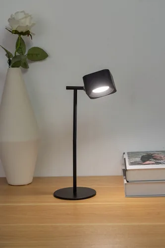 EGLO Leuchten Wandleuchte MURAGLIE LED Touch eckig Schwarz - Smart Home: Nicht kompatibel - Dimmbar: dimmbar - Anwendungsbereich: Indoor - Outdoor - Betriebsart: Akkubetrieb - Zusätzliche Ausstattung: Berührungssensor - Tragbar - Variable Farbtemperatur -