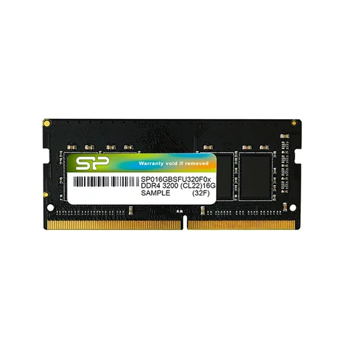 SILICON POWER DDR4 SODIMM RAM memory 3200 MHz CL22 16 GB (SP016GBSFU320X02) Black