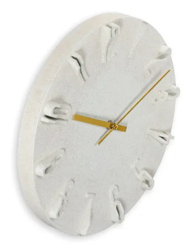 Hama Wanduhr Korfu beige    30cm 3D Ziffern                185880