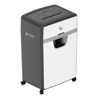 HP Aktenvernichter OneShred 24CC P-4, 24 Seiten - Vernichtbare Aktentypen: Heftklammern - Kreditkarten - Büroklammern - Schnittart: Partikelschnitt - Sicherheitsstufe: 4 - Schnittausgabe: 4 x 35 mm - Blattkapazität: 24 Seiten - Zufuhrautomatik: Ja